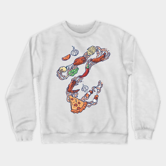 Food Crewneck Sweatshirt by widhim